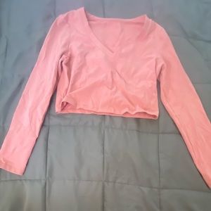 Shein pink long sleeve top SIZE XL